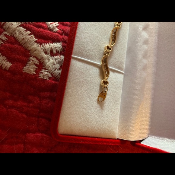 Estate 14k solid gold Filigree ❤️ bracelet. - Picture 2 of 8